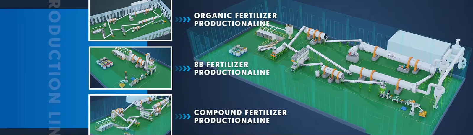 Línea de producción de fertilizantes