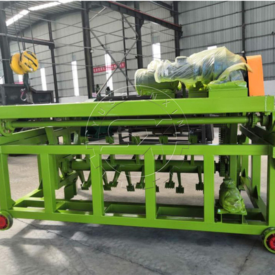 Máquina de girar el compost de fertilizantes tipo ranura verde