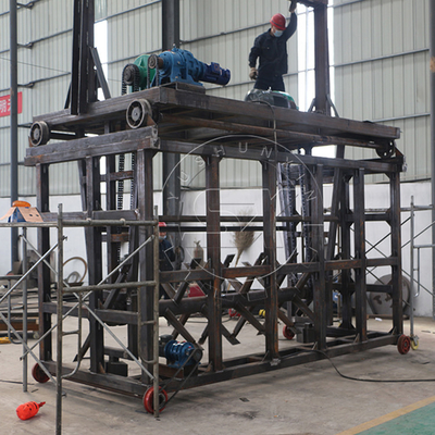 Turner de compostaje de tipo ranura profesional de 2800 KG para una producción óptima de compostaje de gusano