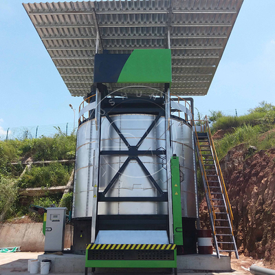 Gran capacidad Fertilizante orgánico totalmente automático Pot de fermentación de estiércol de vaca con diseño