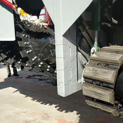 2500 KG Fermentación profesional de estiércol de pollo Compost automático Turner Fertilizante mezcladora máquina