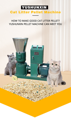 Línea de producción de basura para gatos con granulador plano y diversas opciones de materias primas