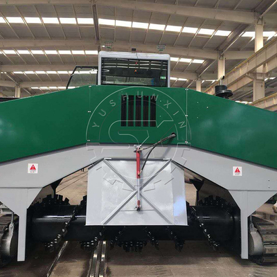 Máquina avanzada de mezcla de fertilizantes de compost turner automático de 10 toneladas por día