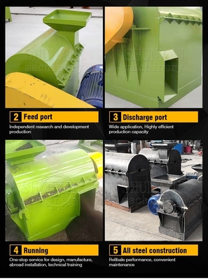 FERTILIZADOR Tecnología trituradora de material semi húmedo para estiércol de pollo de granja y paja de arroz