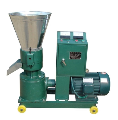 Pelletizer de estiércol de aves de corral 380V ajustable Flat Die Chicken Poop Pellet Making Machine