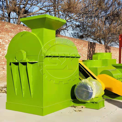 800 KG Máquina de moler de estiércol de pollo fácil de operar para la producción de fertilizantes orgánicos