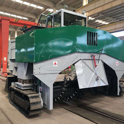 Máquina de mezcla de compost Turner Crawler Walking Fertilizante orgánico Máquina de girar compost