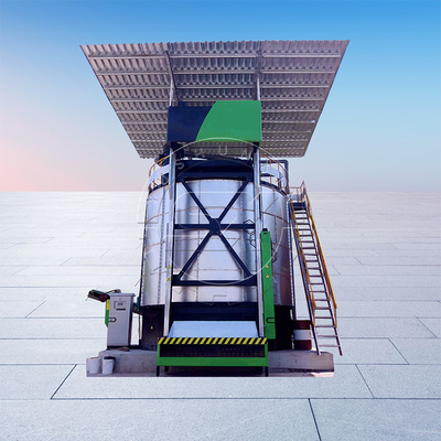 Reactor de compost cerrado de 2400*2400*6900 mm La clave para una gestión exitosa de los residuos agrícolas