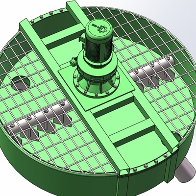 Mezclador de tensión de 380 V para el tanque de almacenamiento de carbón pulverizado de cemento de disco redondo