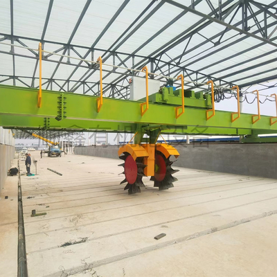 Fertilizante orgánico de bajo consumo energético Tipo de rueda Compost Turner para granjas 10000 KG