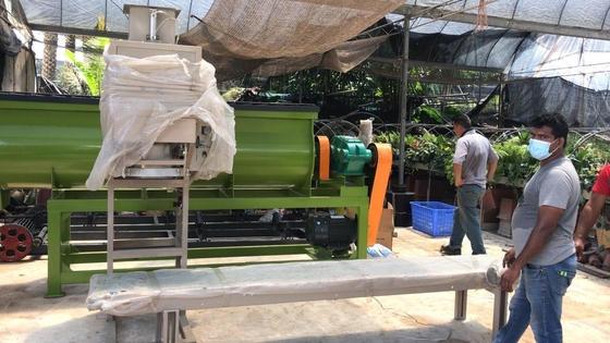 Máquina de mezcla de fertilizantes en polvo de 1 tonelada por lote para el proceso de fabricación de fertilizantes