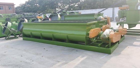 FERTILIZADOR Mezclador de alimentación de doble eje para máquina ecológica