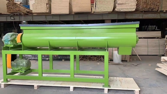 FERTILIZADOR Mezclador de alimentación de doble eje para máquina ecológica