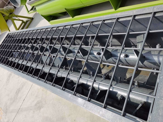 Mezclador de doble eje de producción continua con mezcla uniforme y descarga automática