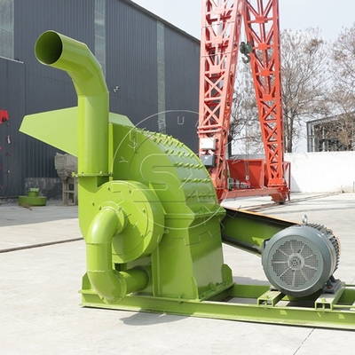 Máquina de trituración de material seco para trituración de paja de seda