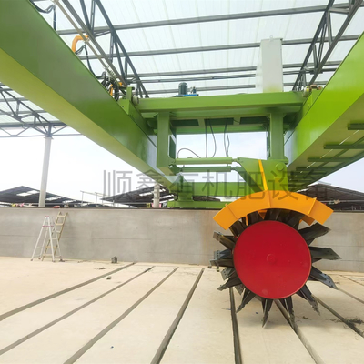 Turner de compost automático de ruedas La solución perfecta para la fermentación de estiércol animal
