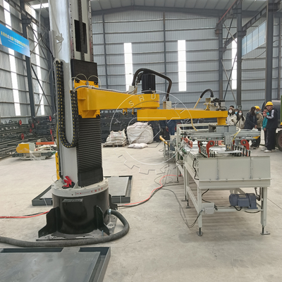 Palletizer robótico de alta velocidad con accionamiento eléctrico para la línea de embalaje de fertilizantes de caja de cartón