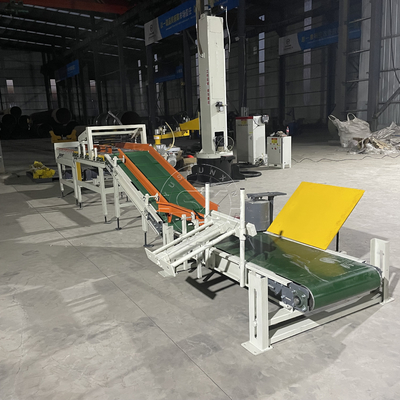Línea de transporte y paletización automática de tipo eléctrico para paletización simple