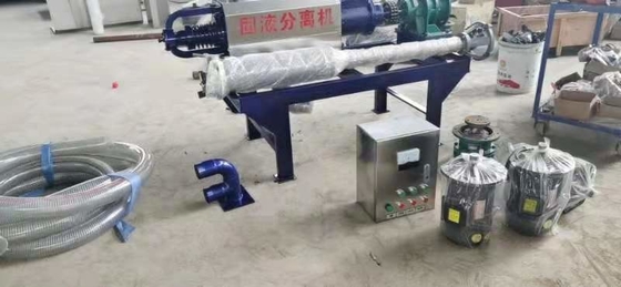 Separador sólido-líquido espiral de 4kw para deshidratación y producción de fertilizantes orgánicos