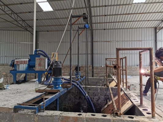 Máquina de separación sólido-líquido de 7kw que transforma el estiércol animal en fertilizante orgánico