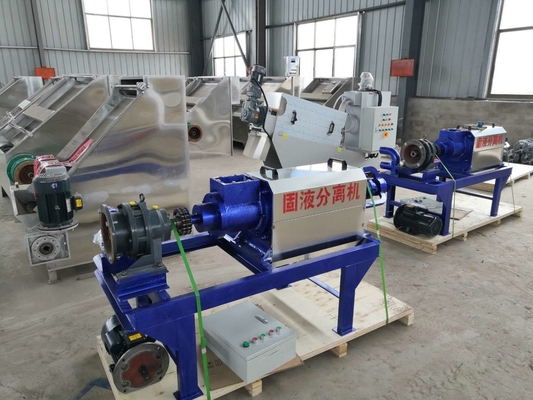 Máquina de separación sólido-líquido de 7kw que transforma el estiércol animal en fertilizante orgánico