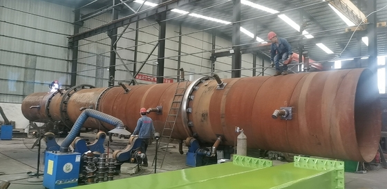 YSX 1-20 tph Secador rotativo para secado de material de biomasa en aplicaciones industriales