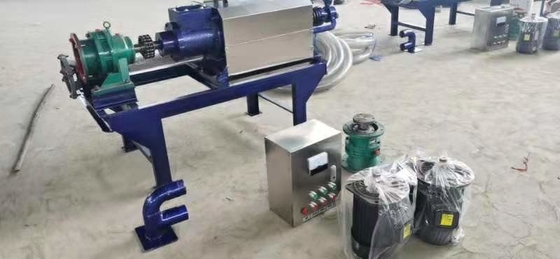 Separador sólido-líquido de 7kw para secar estiércol animal y producir fertilizantes orgánicos