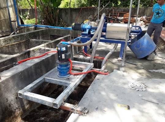 Separador sólido-líquido de 7kw para secar estiércol animal y producir fertilizantes orgánicos