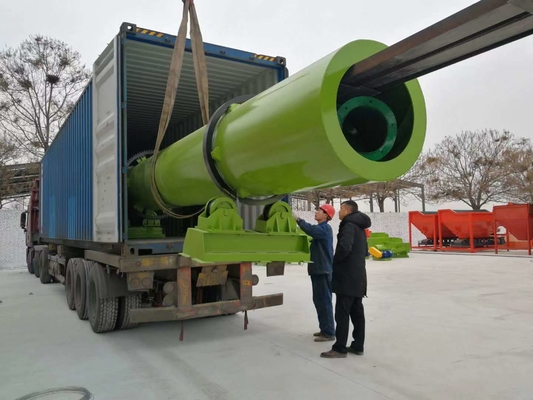 Máquina de secado de estiércol de vaca 1-20 t/h Secador rotativo para fertilizantes en minería energética