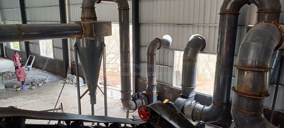 Secador de tambor de gran capacidad 1-20 t/h Producción para secado de granos/fertilizantes/pellets de biomasa