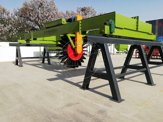 380v Voltage Wheel Driving Fertilizante orgánico Compost Turner con ancho de trabajo amplio