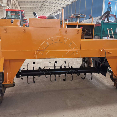 Máquina de transformación de compostaje YSX para compostaje rápido Velocidad de trabajo 7,5-8 m/min 400-500 m3/h