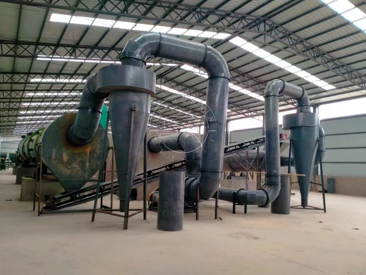 Línea de producción de pellets de fertilizantes orgánicos de desechos de peso de 2400 kg con capacidad de 1-8 t/h