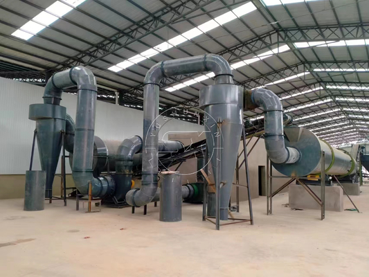 Potente línea de producción de pellets de fertilizantes de biohumus de 55kW para fertilizantes