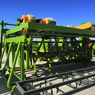 Potente máquina de girar de doble tornillo de 1,6 metros de profundidad de aserrín con 20 kW de potencia