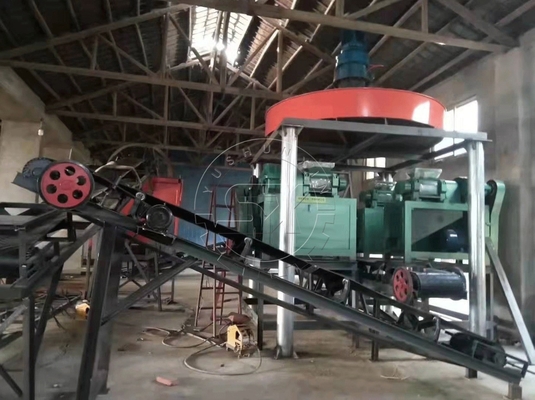 2000 kg/h de producción YSX NPK Granulador/compactador de doble rodillo para el método de granulación en seco