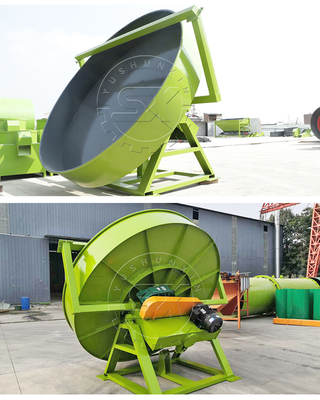 YSX Disco granulador de granulados de fertilizantes para 200-300 kg/h de producción y granulados