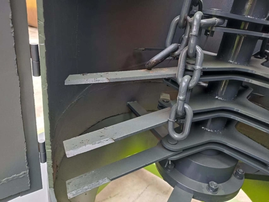 Estructura en cadena trituradora vertical para el trituración de fertilizantes y opción de capacidad variable