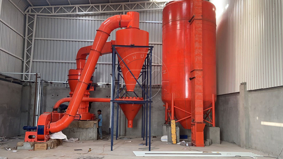 Planta de producción de molienda de polvo de piedra de 55kW para la producción de polvo de piedra fácil