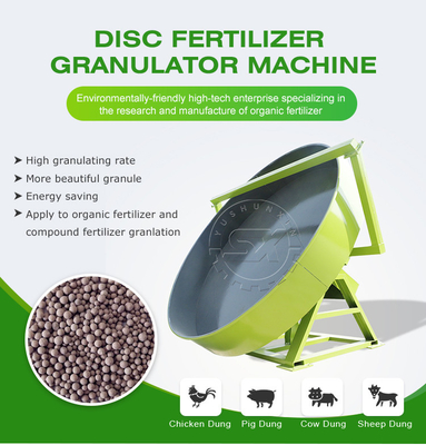 Granulador de disco de voltaje personalizado para la producción de alimentos para gatos y fertilizantes orgánicos