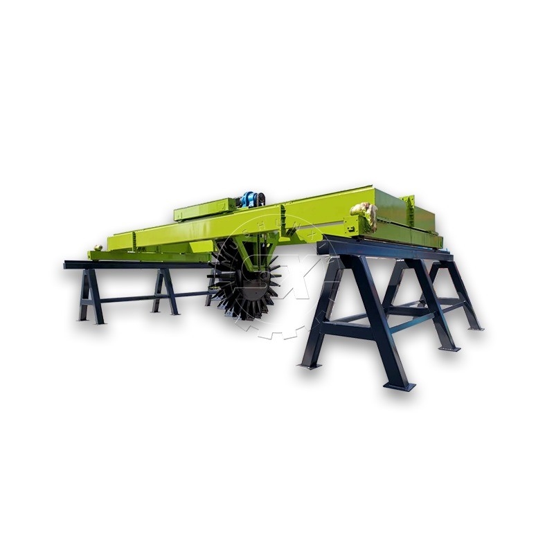 10-30m de ancho de trabajo Compost fertilizante Turner Transformar estiércol de pollo en fertilizante