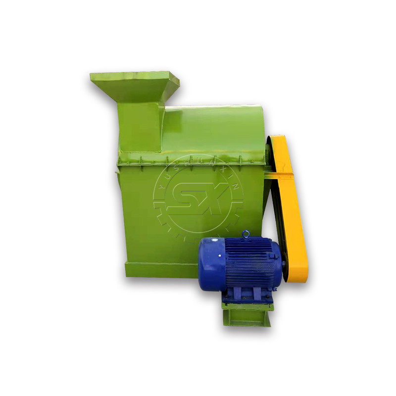 Máquina de trituración de estiércol de vaca de tamaño de alimentación de 5-10 mm para la producción de fertilizantes orgánicos