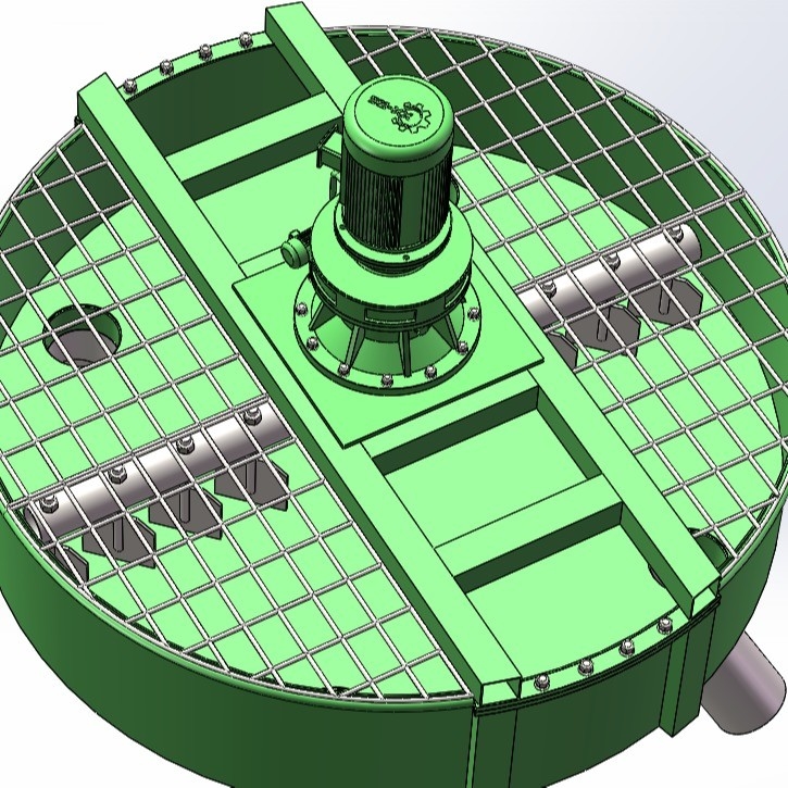 Mezclador de tensión de 380 V para el tanque de almacenamiento de carbón pulverizado de cemento de disco redondo