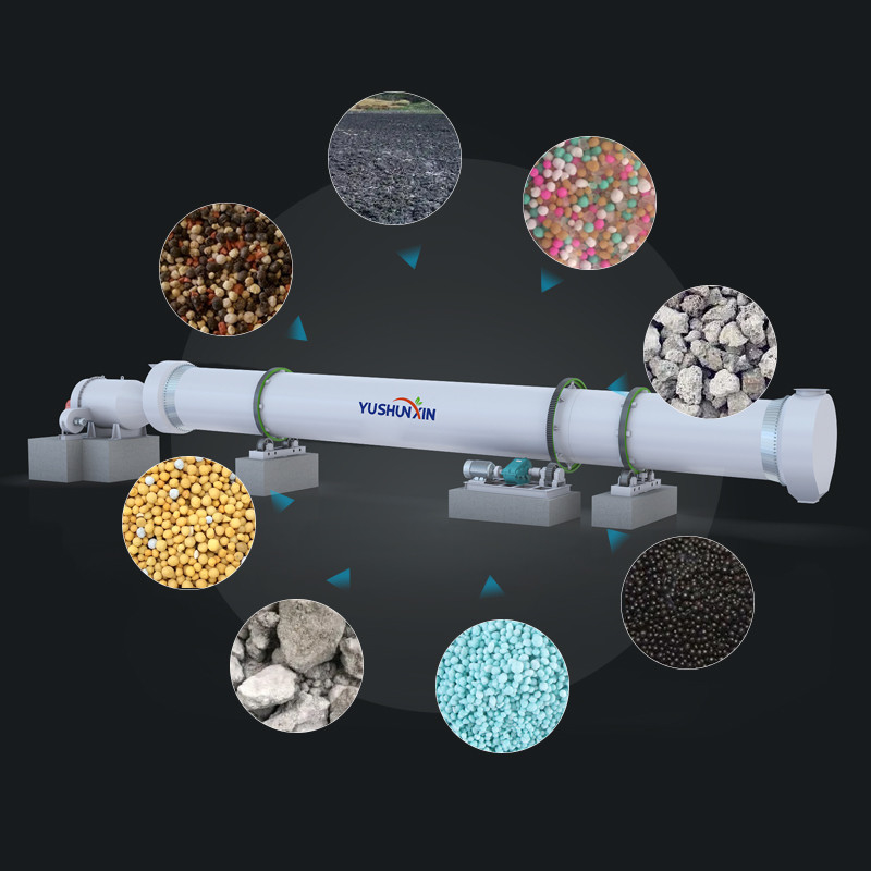 YSX secador rotativo de biomasa de 3 toneladas por hora La solución óptima de secado para su negocio