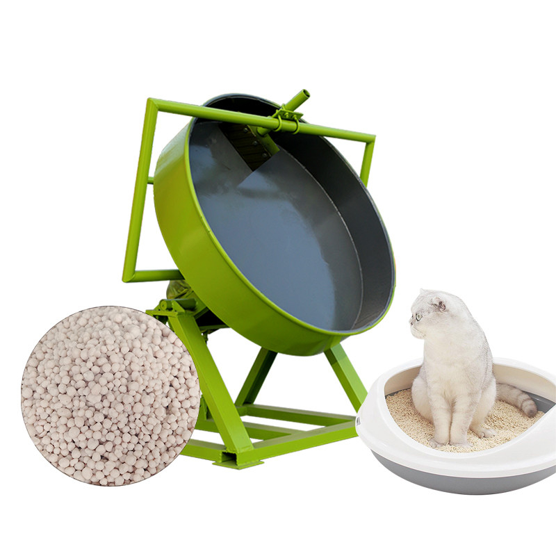 Granulador de disco de basura de gato de bentonita fácil de operar para la máquina de fertilizantes compuestos