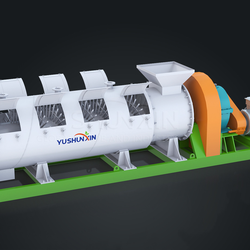 1-6 t/h Capacidad Granulado de producción de fertilizantes orgánicos Máquina para la producción